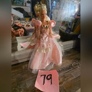 Barbie Pink Princess Doll with Gold Crown